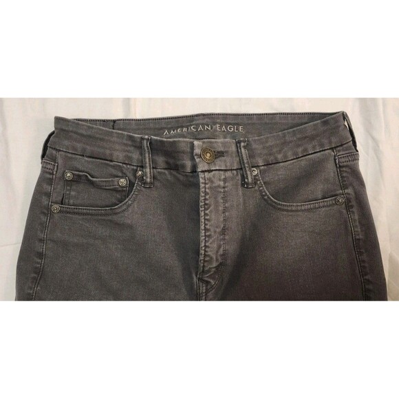 American Eagle Outfitters Next Level Stretch Skinny Jeans 12 Regular Gray Cute - Picture 3 of 12
